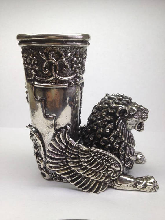 Sterling Silver Lion Cup 2