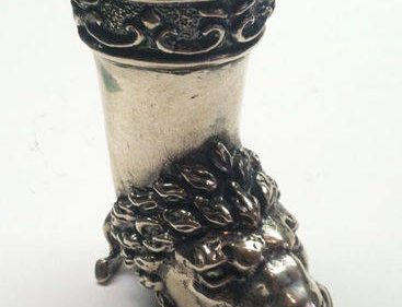 Sterling Silver Lion Shot Cup