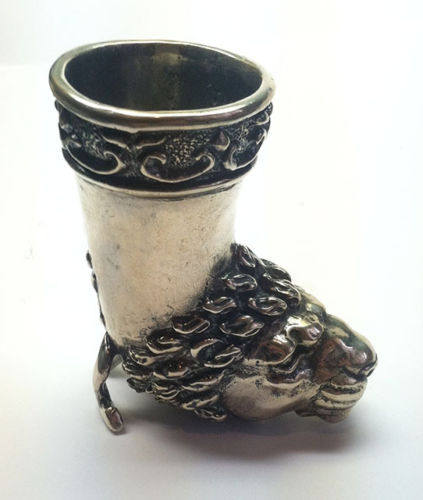 Sterling Silver Lion Shot Cup 2