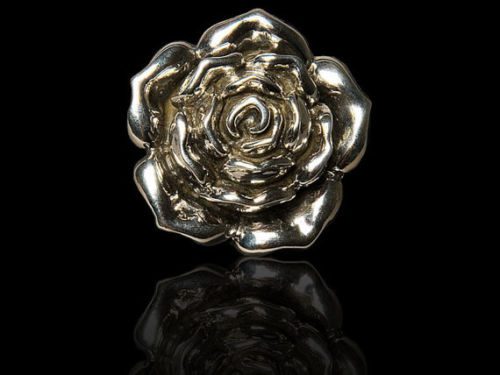 Silver Rose Pendant