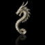 Dragon Seahorse with Onyx Stones