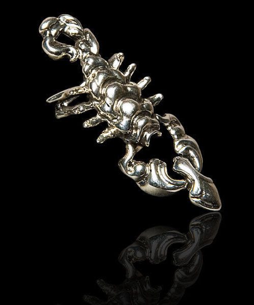 Scorpion Silver .925 Finger-Tip Ring