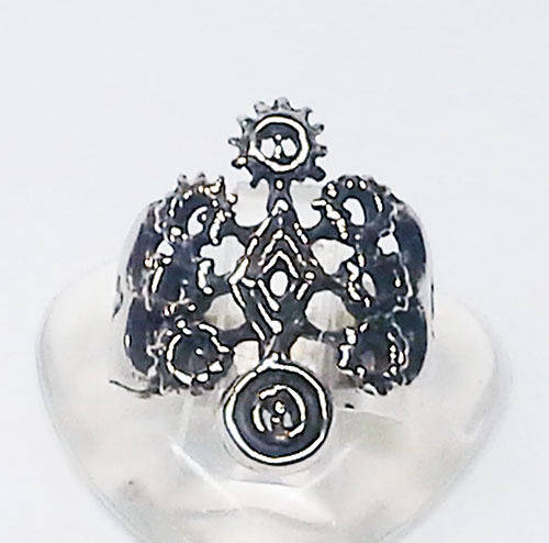 Armenian Symbol of the Solar System Silver Ring V2