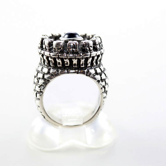 Sterling Silver Castle Ring 3