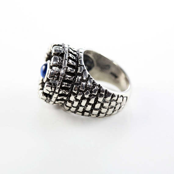 Sterling Silver Castle Ring 5