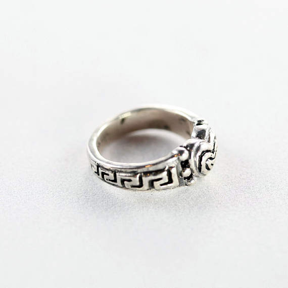 Heart Patterns Style Sterling Silver Ring 2