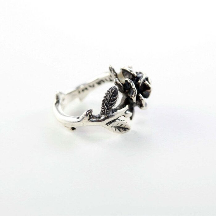 Rose Sterling Silver Ring 2
