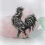 Mr. Rooster Silver Pendant