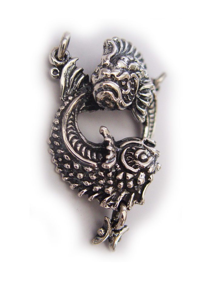 Pisces “February 19 – March 20” Silver Pendant 2