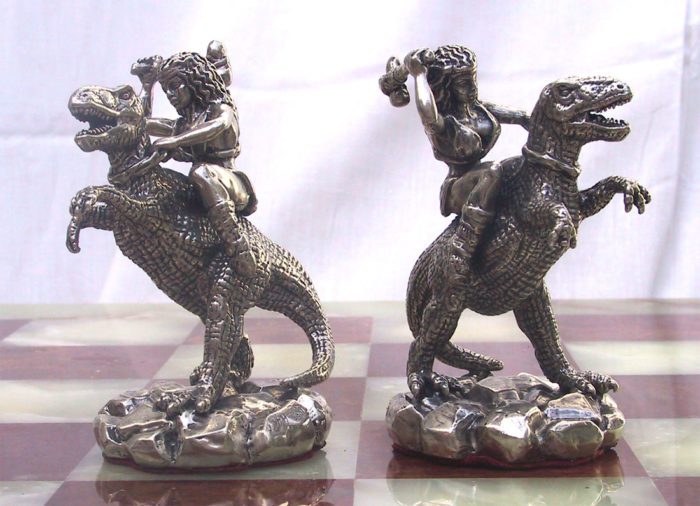 Tigrani Prehistorical Sterling Silver Chess set 10