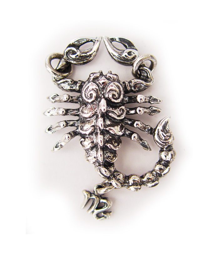 Scorpio “October 23 – November 21” Silver Pendant