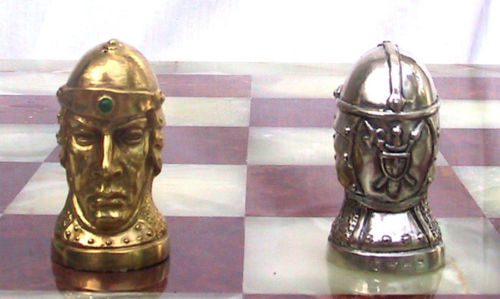 Tigrani Faces Version #1 Sterling Silver Chess set 6