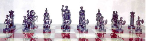 Caesar Power Pewter Chess Set 8
