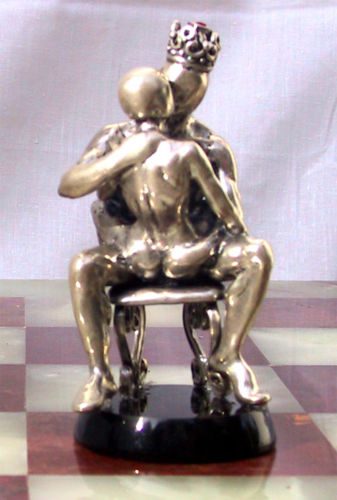 Tigrani Modern Erotic Sterling Silver Chess Set 7