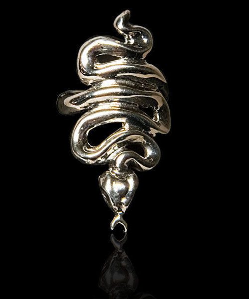 Small Snake Silver .925 Finger-Tip Ring