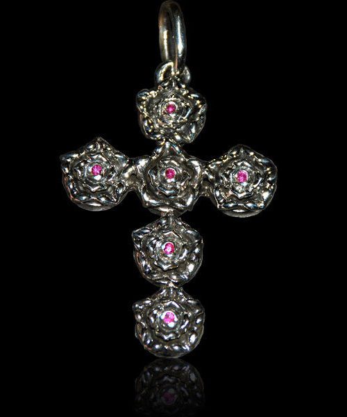 Woman’s Rose Ruby Cross