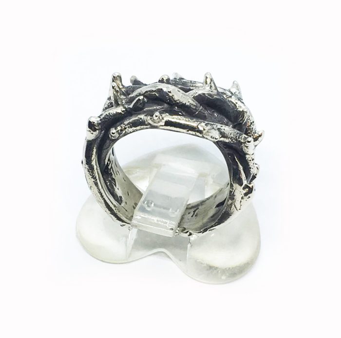 Crown of Thorns Silver Ring V3 3