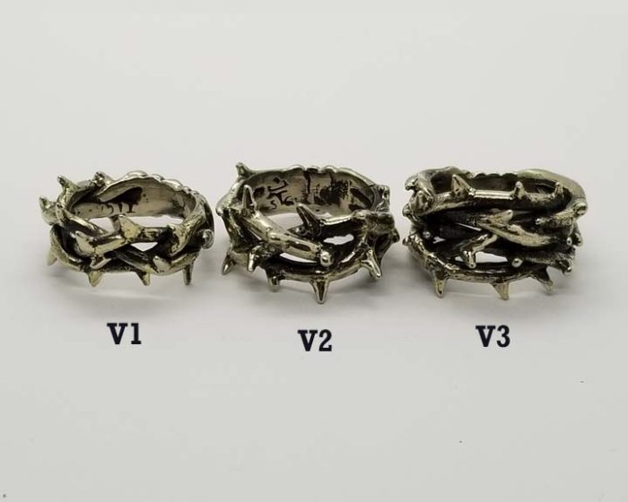 Crown of Thorns Silver Ring Collection