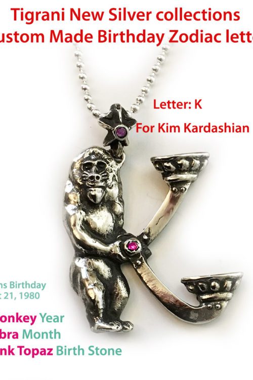 Kim Kardashian Custom Zodiac Pendant