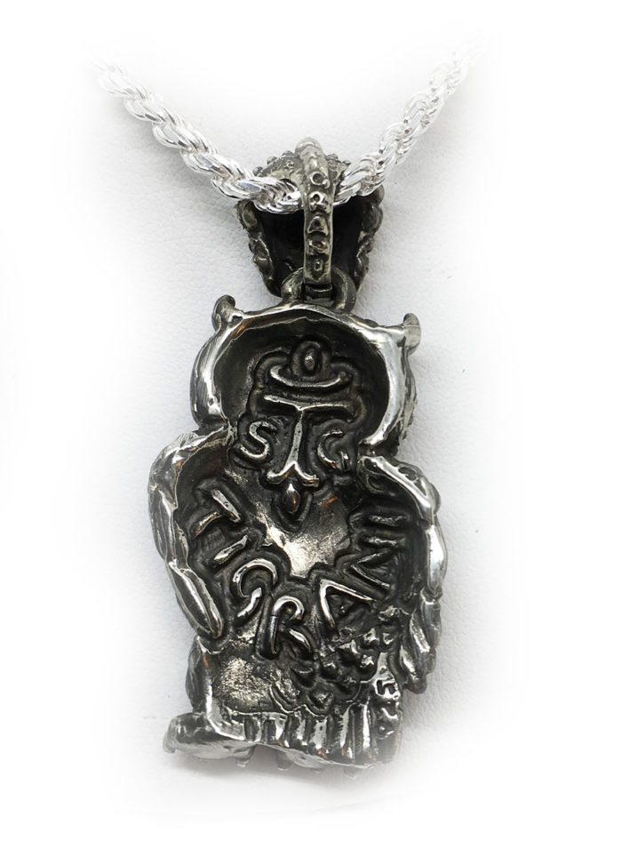 King of Owl Silver Pendant 3