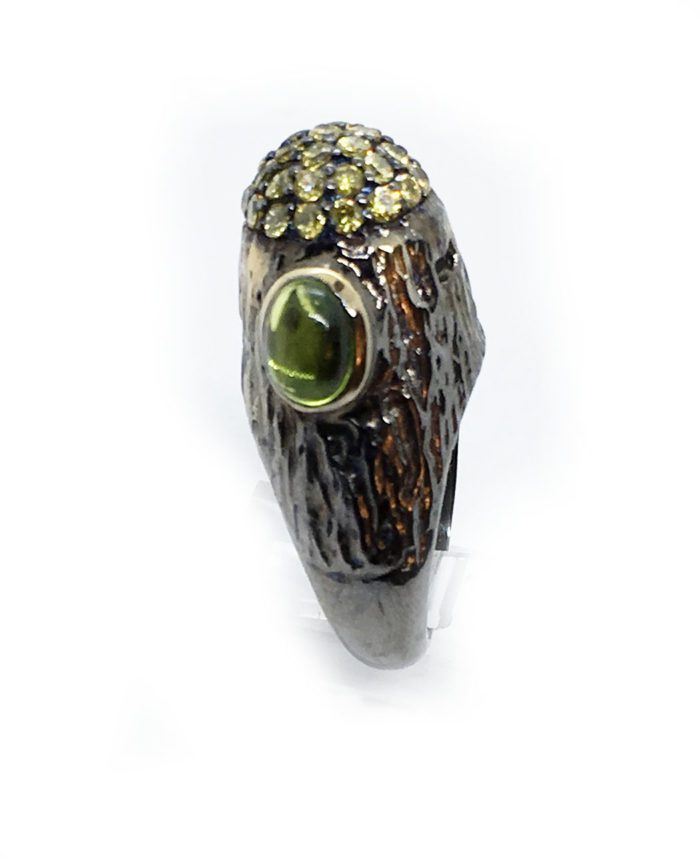 Citrine Stone Sterling Silver Ring 5