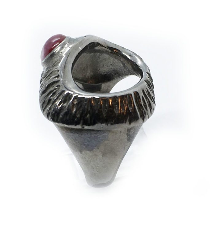 Korund 925 Sterling Silver Black Rhodium Plating Ring 3