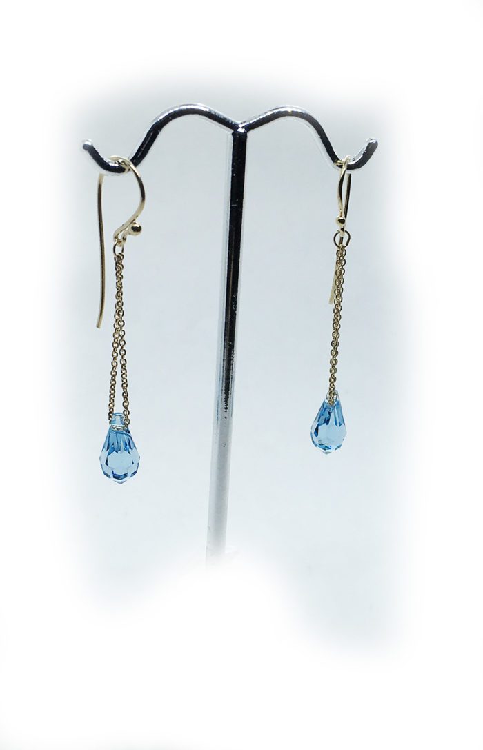 Silver Earrings with Swarovski Stones V8 2