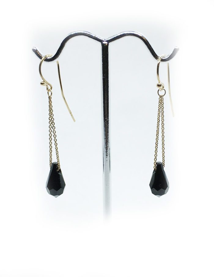 Silver Earrings with Swarovski Stones V9 2