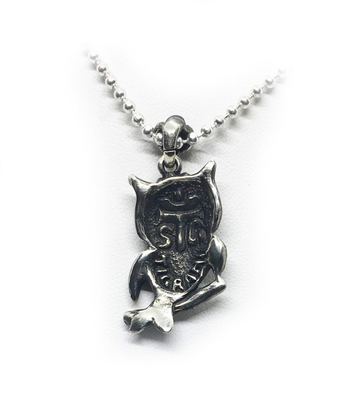 Lovely Owl Sterling Silver Pendant 3