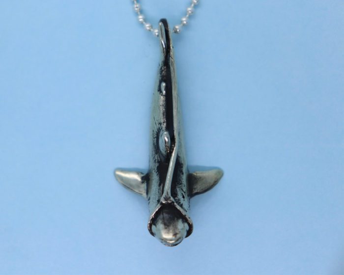 Dead Shark Sterling Silver Pendant 8