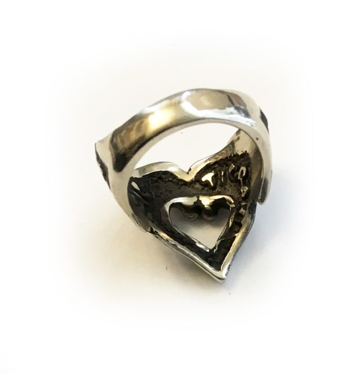 Heart Wings Sterling Silver Ring 4