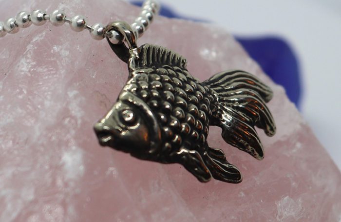 Sterling Silver Fishy Pendant 2