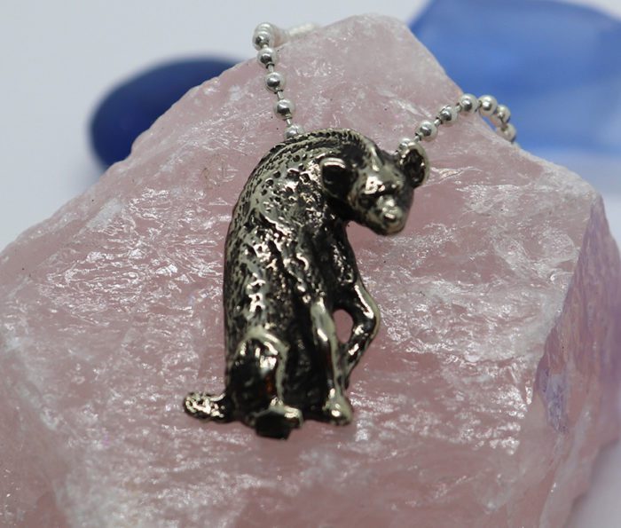 Sterling Silver Hyena Pendant