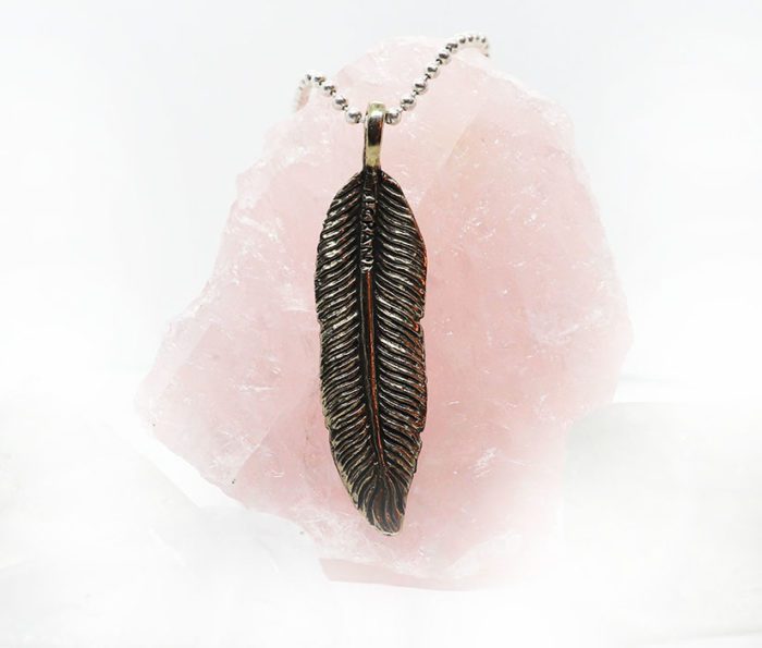 Feather Sterling Silver Pendant 2