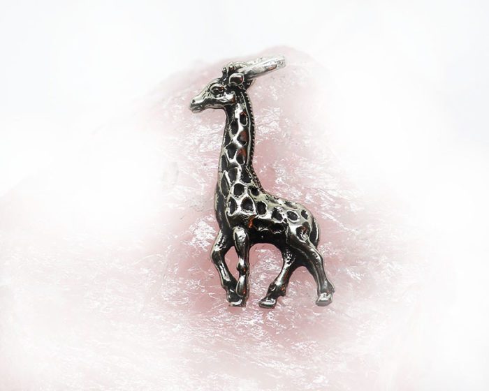 Giraffe Sterling Silver Pendant