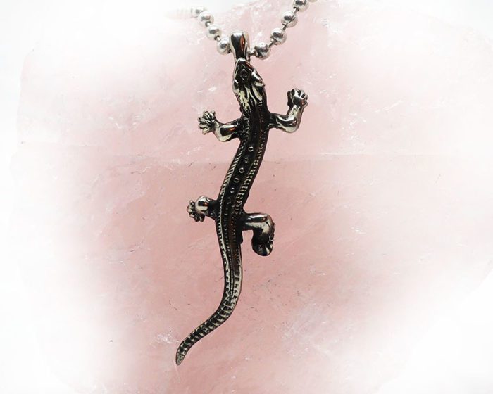 Lizard Sterling Silver Pendant