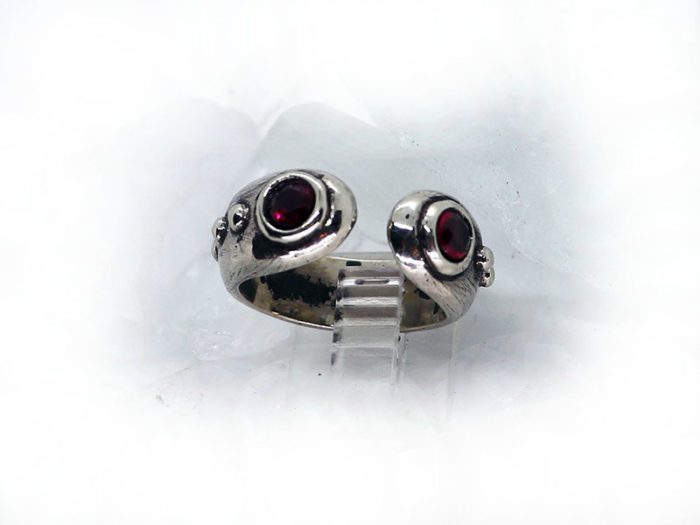 Silver Pinky Ring with CZ Stones