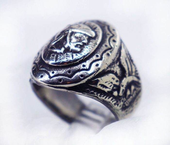 Roman Soldier Sterling Silver Ring 4