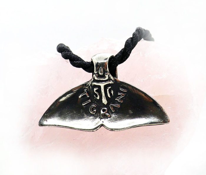 Whale Tail Sterling Silver Pendant 2