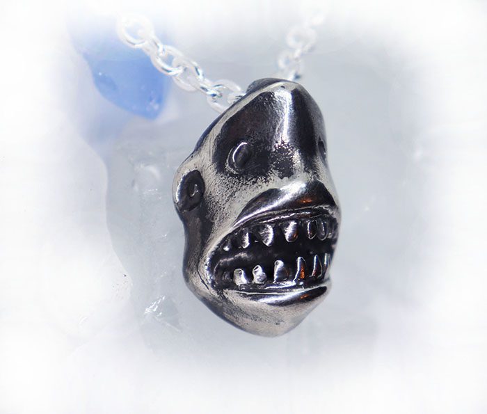 The Great White Shark Face Sterling Silver Pendant 2