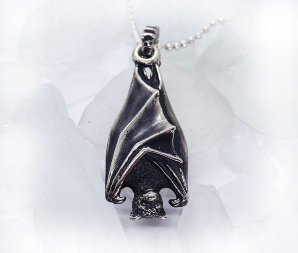 Bat Sterling Silver Pendant