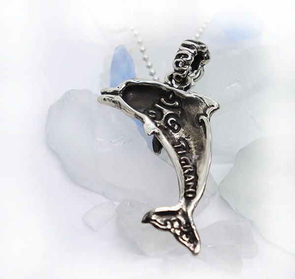 Jumping Dolphin Sterling Silver Pendant 3
