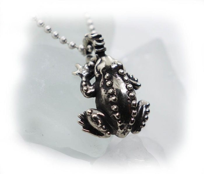Frog Sterling Silver Pendant