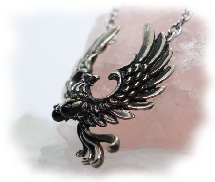 Phoenix Firebird Sterling Silver Necklace 3