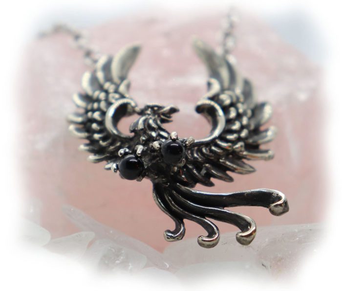 Phoenix Firebird Sterling Silver Necklace 4