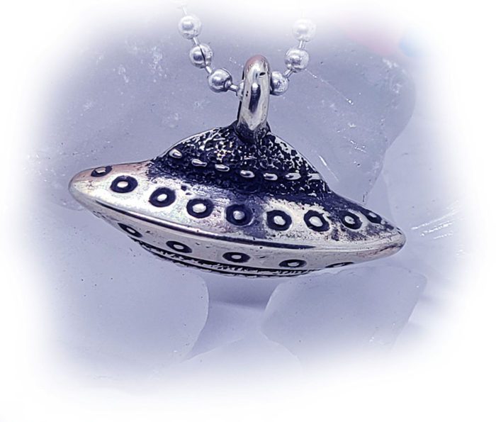 UFO Sterling Silver Pendant 2