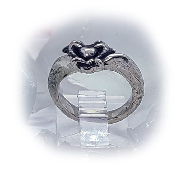 Dolphins Love Silver Ring 2