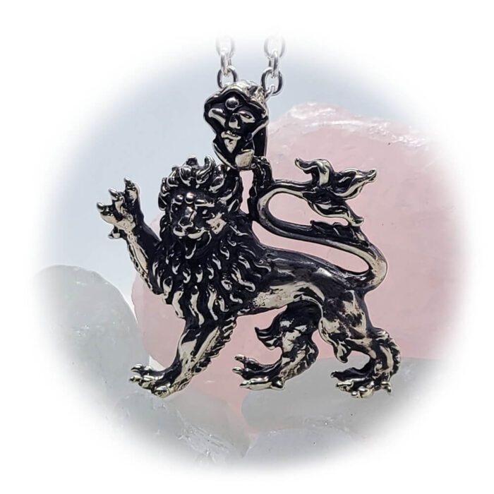 European Coat Arms Lion Pendant