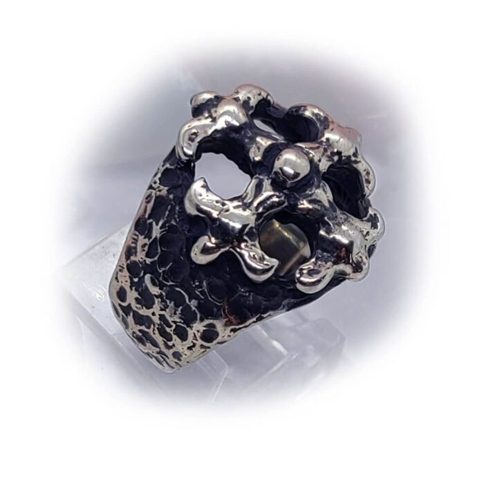 Gothic Cross Silver Ring 3