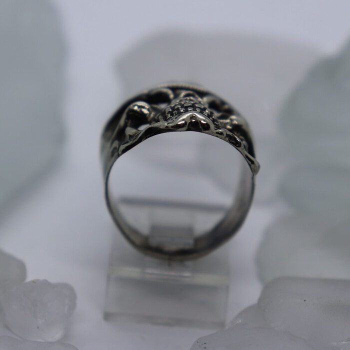 Lover Skull Silver Ring 5